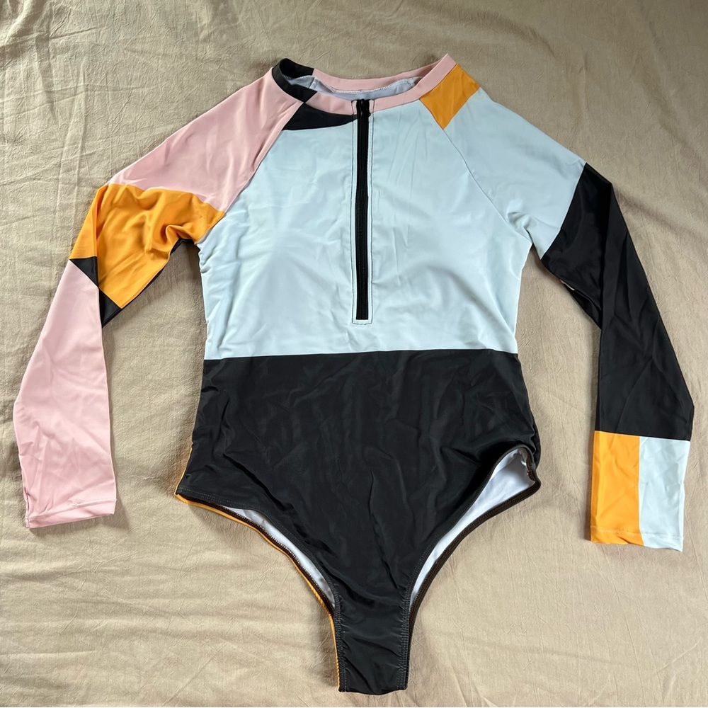 Attraco Long Sleeve Half Zip UPF50+ Rashguard